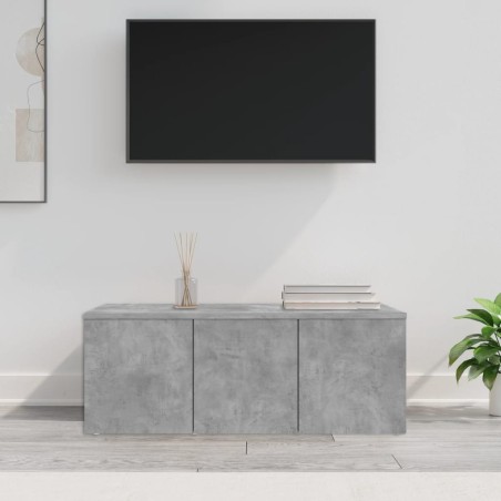 Meuble TV Gris béton 80x34x30 cm Bois d'ingénierie 634113634113