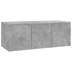 Meuble TV Gris béton 80x34x30 cm Bois d'ingénierie 634113634113