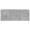 Meuble TV Gris béton 80x34x30 cm Bois d'ingénierie 634113634113