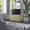 Meuble TV Chêne sonoma 80x34x36 cm Bois d'ingénierie 634123634123
