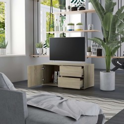 Meuble TV Chêne sonoma 80x34x36 cm Bois d'ingénierie 634123634123