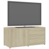 Meuble TV Chêne sonoma 80x34x36 cm Bois d'ingénierie 634123634123