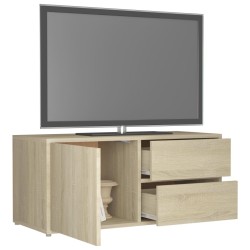 Meuble TV Chêne sonoma 80x34x36 cm Bois d'ingénierie 634123634123