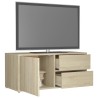 Meuble TV Chêne sonoma 80x34x36 cm Bois d'ingénierie 634123634123
