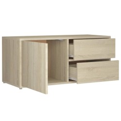 Meuble TV Chêne sonoma 80x34x36 cm Bois d'ingénierie 634123634123