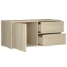 Meuble TV Chêne sonoma 80x34x36 cm Bois d'ingénierie 634123634123