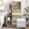 Coiffeuse avec armoire chêne sonoma 80x35x132 cm 634124634124