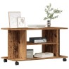 Meuble TV avec roulettes vieux bois 80x40x45 cm bois ingénierie 634130634130