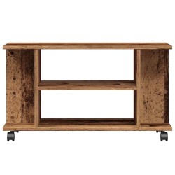 Meuble TV avec roulettes vieux bois 80x40x45 cm bois ingénierie 634130634130