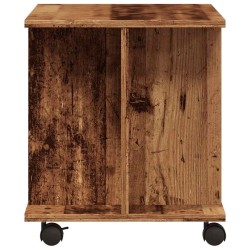 Meuble TV avec roulettes vieux bois 80x40x45 cm bois ingénierie 634130634130
