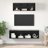 Ensemble meuble TV 2 pcs Chêne noir Bois d'ingénierie 634133634133