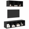 Ensemble meuble TV 2 pcs Chêne noir Bois d'ingénierie 634133634133