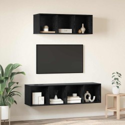 Ensemble meuble TV 2 pcs Chêne noir Bois d'ingénierie 634133634133