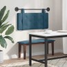 Tête de lit suspendue Avec lumière LED Bleu Velours 634135634135