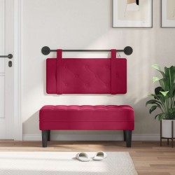 Tête de lit suspendue Avec lumière LED Bordeaux Velours 634136634136