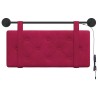 Tête de lit suspendue Avec lumière LED Bordeaux Velours 634136634136