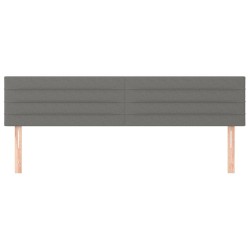Têtes de lit Gris foncé 160x5x78/88 cm Tissu 634139634139