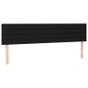 Têtes de lit Noir 180x5x78/88 cm Tissu 634140634140