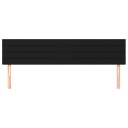 Têtes de lit Noir 180x5x78/88 cm Tissu 634140634140