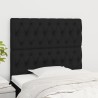 Tête de lit Noir 90x7x118/128 cm Tissu 634142634142
