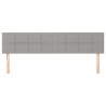 Têtes de lit Gris clair 180x5x78/88 cm Tissu 634146634146