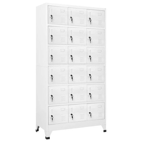 Armoire à casier avec 18 compartiments Métal 90x40x180 cm  634147634147