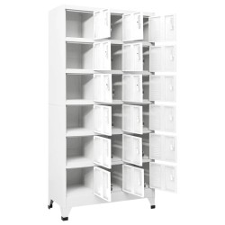 Armoire à casier avec 18 compartiments Métal 90x40x180 cm  634147634147