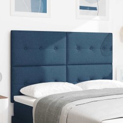 Tête de lit réglable en hauteur Bleu 160 cm tissu 634150634150