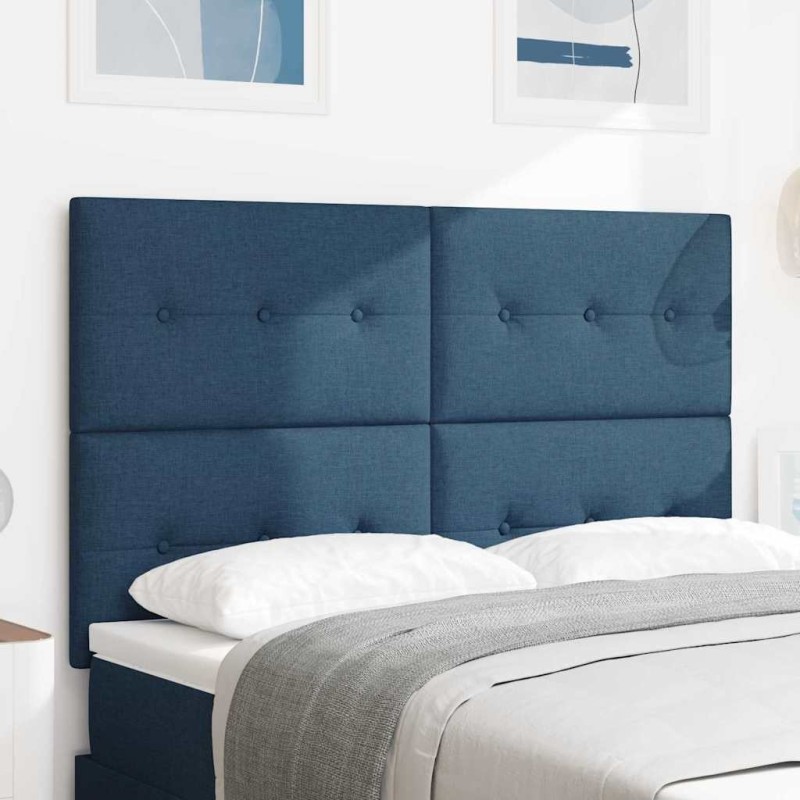 Tête de lit réglable en hauteur Bleu 160 cm tissu 634150634150