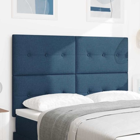 Tête de lit réglable en hauteur Bleu 160 cm tissu 634150634150