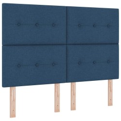 Tête de lit réglable en hauteur Bleu 160 cm tissu 634150634150