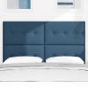 Tête de lit réglable en hauteur Bleu 160 cm tissu 634150634150