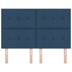 Tête de lit réglable en hauteur Bleu 160 cm tissu 634150634150
