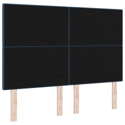 Tête de lit réglable en hauteur Bleu 160 cm tissu 634150634150