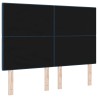 Tête de lit réglable en hauteur Bleu 160 cm tissu 634150634150