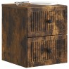 Cabinet de chevet mural 2 pcs Chêne fumé 33 x 34,5 x 40 cm 634154634154