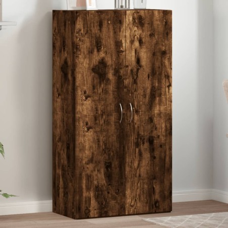 Armoire de classement chêne fumé 60x32x115 cm bois d'ingénierie 634156634156