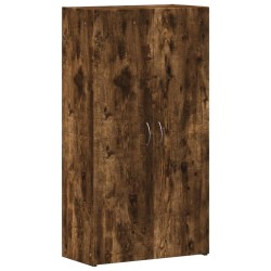 Armoire de classement chêne fumé 60x32x115 cm bois d'ingénierie 634156634156