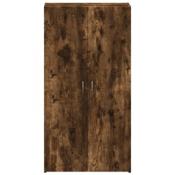 Armoire de classement chêne fumé 60x32x115 cm bois d'ingénierie 634156634156