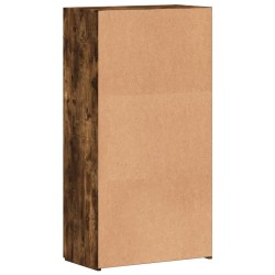 Armoire de classement chêne fumé 60x32x115 cm bois d'ingénierie 634156634156