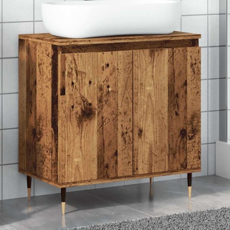 Armoire de salle de bain vieux bois 58x33x60 cm bois ingénierie 634160634160