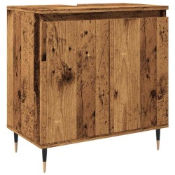 Armoire de salle de bain vieux bois 58x33x60 cm bois ingénierie 634160634160