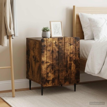 Cabinet de chevet 2 pcs Chêne fumé 43 x 34,5 x 52 cm 634165634165