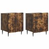 Cabinet de chevet 2 pcs Chêne fumé 43 x 34,5 x 52 cm 634165634165