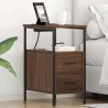 Cabinet de chevet avec tiroir 2 pcs Chêne brun 30 x 48 x 61 cm 634169634169