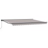 Auvent rétractable manuel Gris clair 4,5 × 3,5 m 634173634173