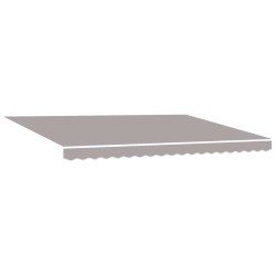 Auvent rétractable manuel Gris clair 4,5 × 3,5 m 634173634173