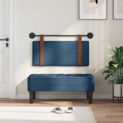 Tête de lit suspendue Bleu PU antique 634176634176