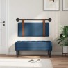 Tête de lit suspendue Bleu PU antique 634176634176