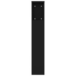 Armoire de tête de lit Noir 180x18,5x104,5 cm 634182634182